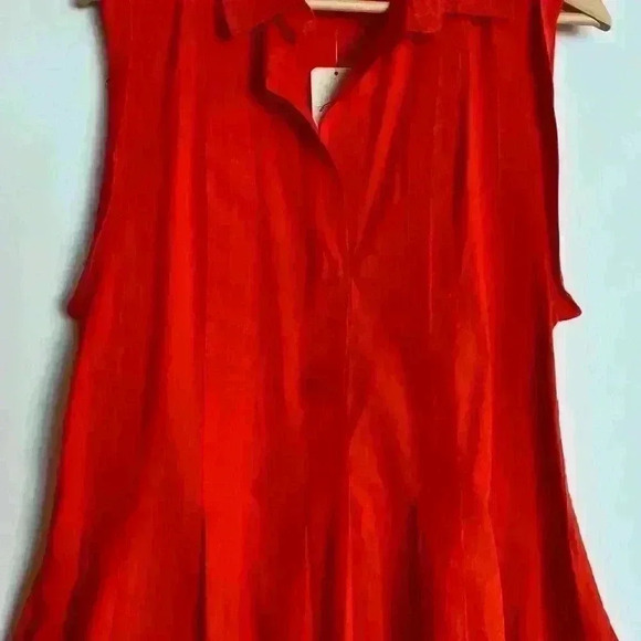 Free People Naomi Pleated Cotton Mini Dress - Picture 5 of 8